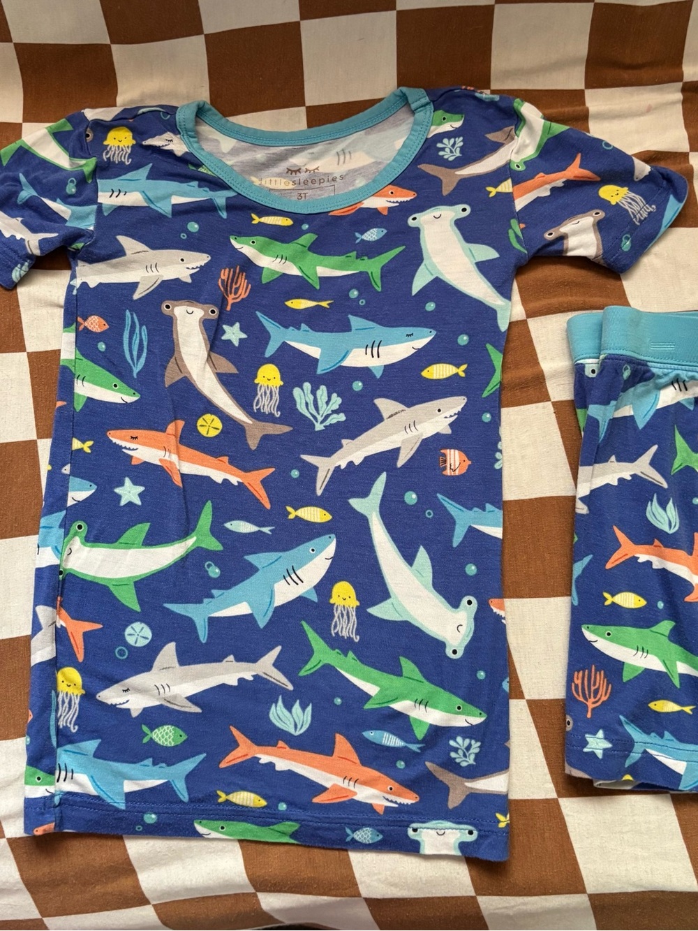 Little sleepies shark pajama set